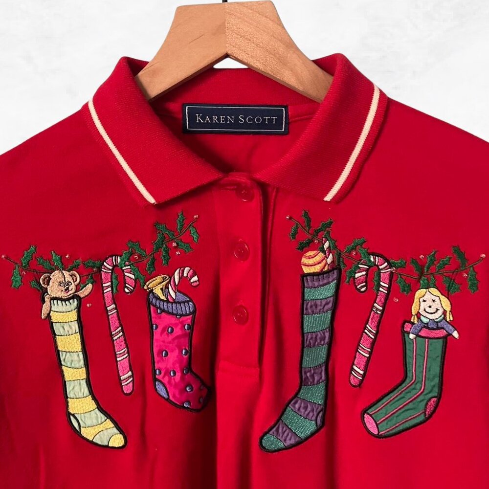 Karen Scott Vintage Christmas Long Sleeve